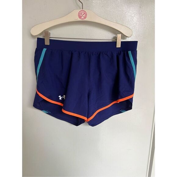Under Armour Multicolored Shorts Woman’s Size Medium Heatgear - Picture 1 of 9